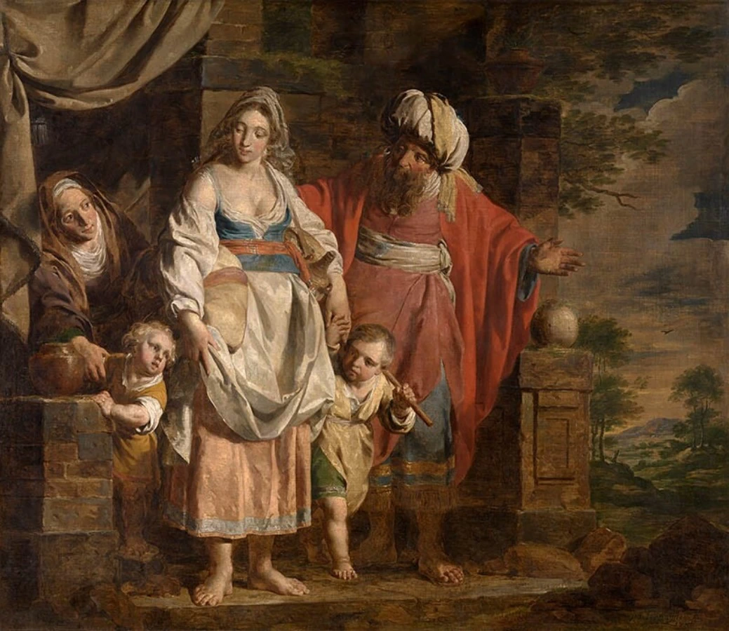 Pieter Jozef Verhaghen - Agar e Ismaele cacciati da Abramo, 1781, Koninklijk Museum voor Schone Kunsten Antwerpen